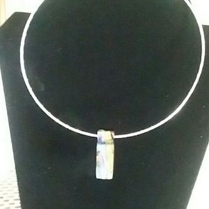 Necklace with Dichroic glass